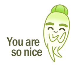 Aunty Ro-Big radish in summer sticker #6572557