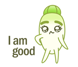 Aunty Ro-Big radish in summer sticker #6572558