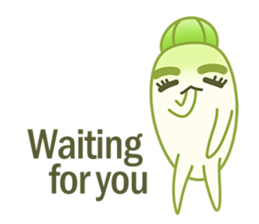 Aunty Ro-Big radish in summer sticker #6572560