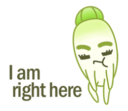 Aunty Ro-Big radish in summer sticker #6572563