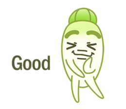 Aunty Ro-Big radish in summer sticker #6572566