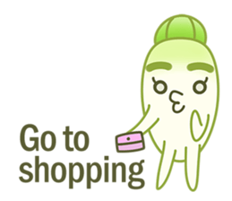 Aunty Ro-Big radish in summer sticker #6572572
