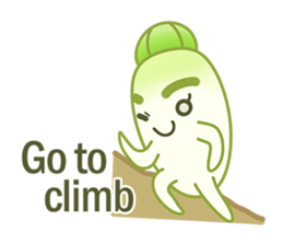 Aunty Ro-Big radish in summer sticker #6572573