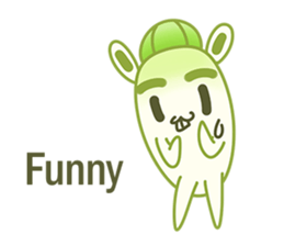Aunty Ro-Big radish in summer sticker #6572577