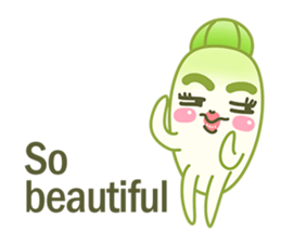 Aunty Ro-Big radish in summer sticker #6572579