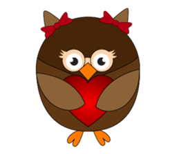 Happy Owl Family (ENGLISH Version) sticker #6573025