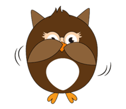 Happy Owl Family (ENGLISH Version) sticker #6573026