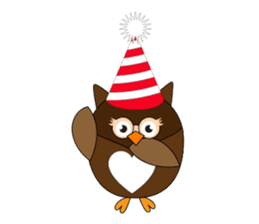 Happy Owl Family (ENGLISH Version) sticker #6573027