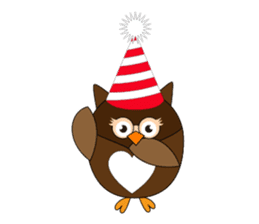 Happy Owl Family (ENGLISH Version) sticker #6573027