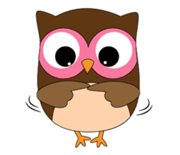 Happy Owl Family (ENGLISH Version) sticker #6573030