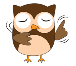 Happy Owl Family (ENGLISH Version) sticker #6573033