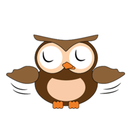 Happy Owl Family (ENGLISH Version) sticker #6573035