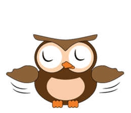 Happy Owl Family (ENGLISH Version) sticker #6573035