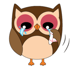 Happy Owl Family (ENGLISH Version) sticker #6573044