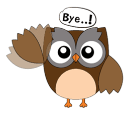 Happy Owl Family (ENGLISH Version) sticker #6573049