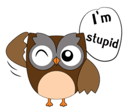 Happy Owl Family (ENGLISH Version) sticker #6573050