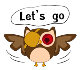 Happy Owl Family (ENGLISH Version) sticker #6573051