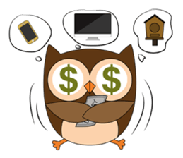 Happy Owl Family (ENGLISH Version) sticker #6573062