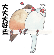 Lord Java sparrow's heavenly words. sticker #6573180