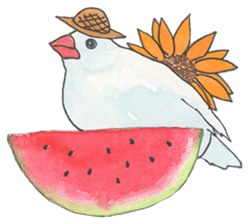 Lord Java sparrow's heavenly words. sticker #6573181