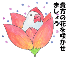 Lord Java sparrow's heavenly words. sticker #6573183