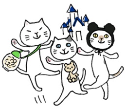 Three cats of good friend 2 "Outing" sticker #6573359