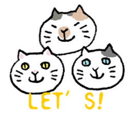 Three cats of good friend 2 "Outing" sticker #6573380