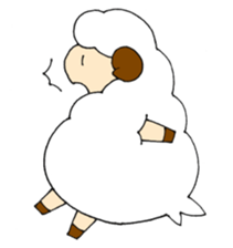 Sheep of the color of the sky sticker #6573388