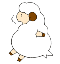 Sheep of the color of the sky sticker #6573388