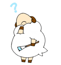 Sheep of the color of the sky sticker #6573389