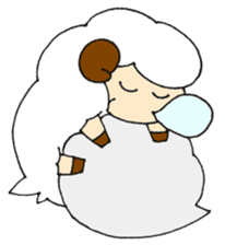 Sheep of the color of the sky sticker #6573393