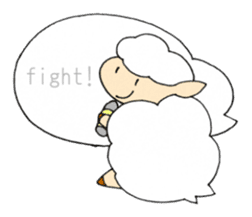 Sheep of the color of the sky sticker #6573397