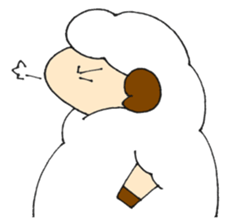 Sheep of the color of the sky sticker #6573401