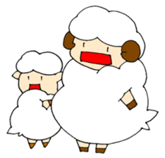 Sheep of the color of the sky sticker #6573402