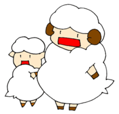 Sheep of the color of the sky sticker #6573402
