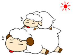 Sheep of the color of the sky sticker #6573407