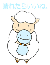 Sheep of the color of the sky sticker #6573408