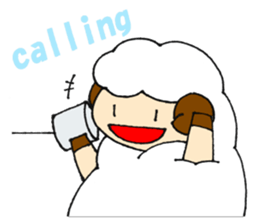 Sheep of the color of the sky sticker #6573411