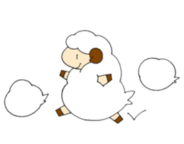 Sheep of the color of the sky sticker #6573417