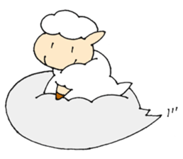 Sheep of the color of the sky sticker #6573418