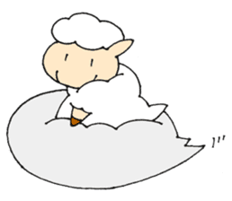 Sheep of the color of the sky sticker #6573418