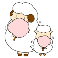 Sheep of the color of the sky sticker #6573420