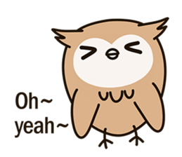 Little owl Soft-Owl sticker #6573709