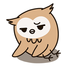 Little owl Soft-Owl sticker #6573729