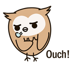 Little owl Soft-Owl sticker #6573732