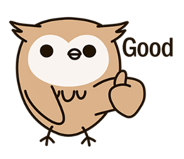 Little owl Soft-Owl sticker #6573733