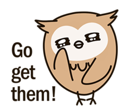 Little owl Soft-Owl sticker #6573736