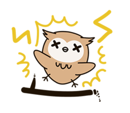 Little owl Soft-Owl sticker #6573737