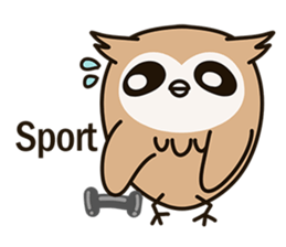 Little owl Soft-Owl sticker #6573739