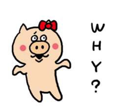 Pig Cute Girl sticker #6574266